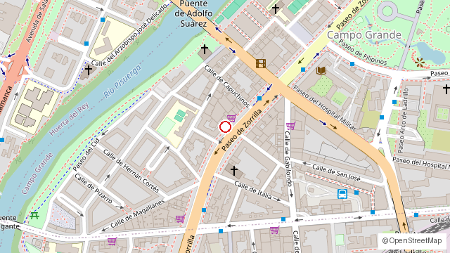 Mapa de Paseo de Zorrilla